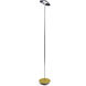 Royyo 45.5 inch 11.00 watt Chrome with Honeydew Felt Floor Lamp Portable Light